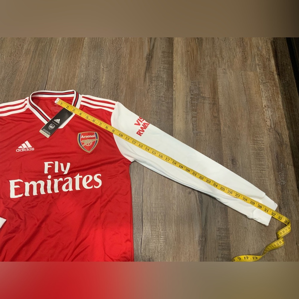 ARSENAL 2019 2020 Long Sleeve HOME SHIRT FOOTBALL SOCCER JERSEY EH5645 SIZE S - Picture 9 of 11